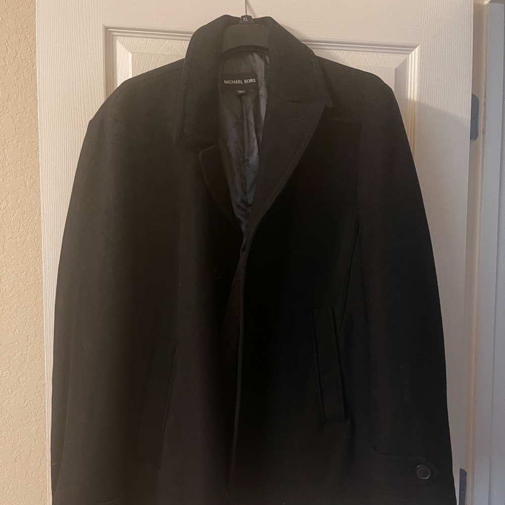 Men’s Large wool coat worn once and dry cleaned